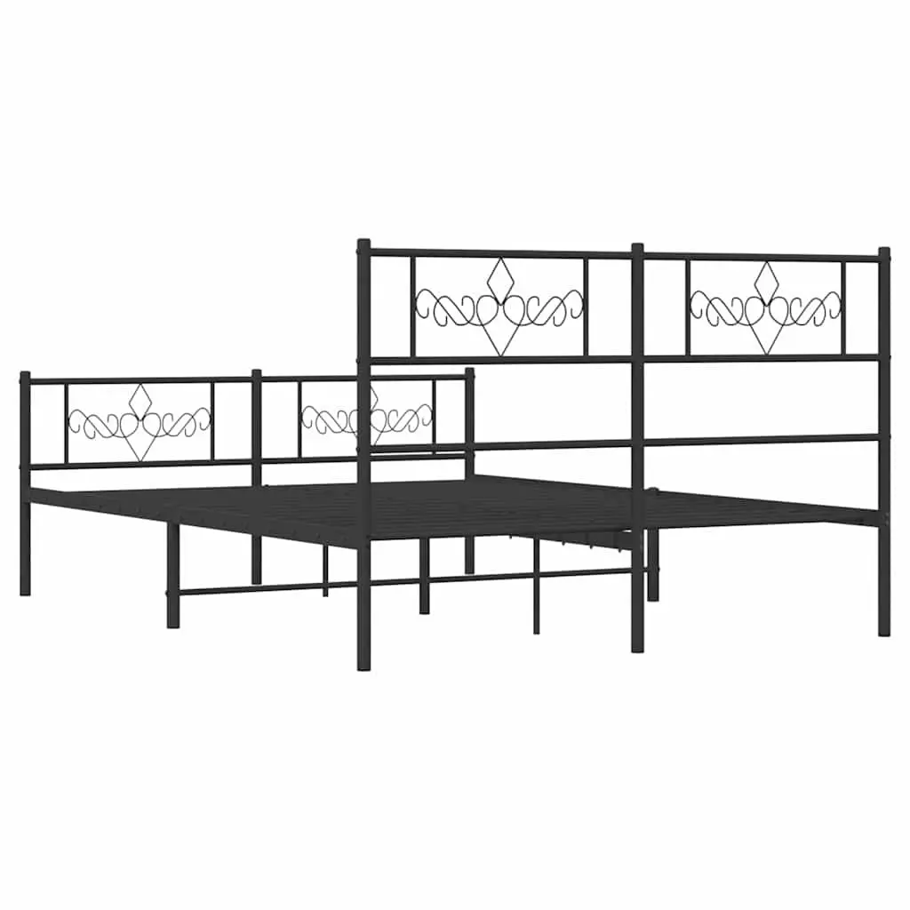Metal Bed Frame 135x190 cm Suits Any Bedroom