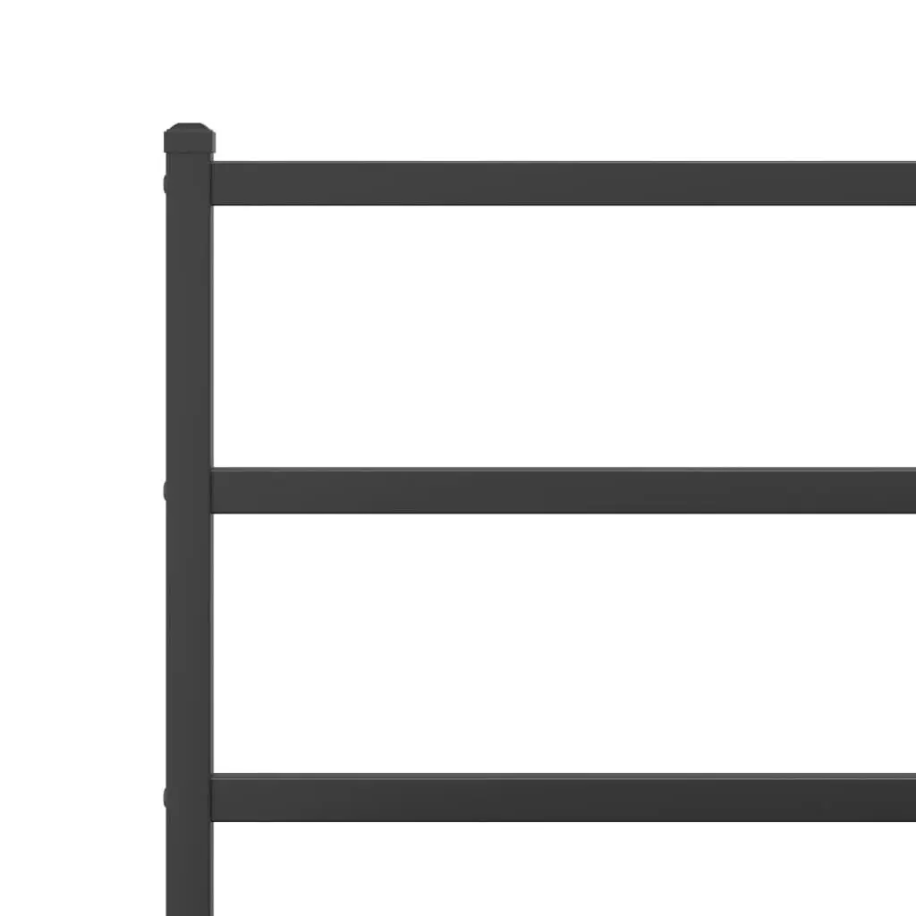 Metal Bed Frame 150x200 cm with Headboard