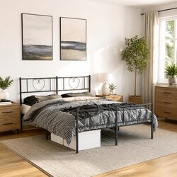 Functional Metal Bed Frame for Various Home Settings