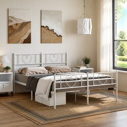 Practical Metal Bed Frame 150x200 cm for Your Home