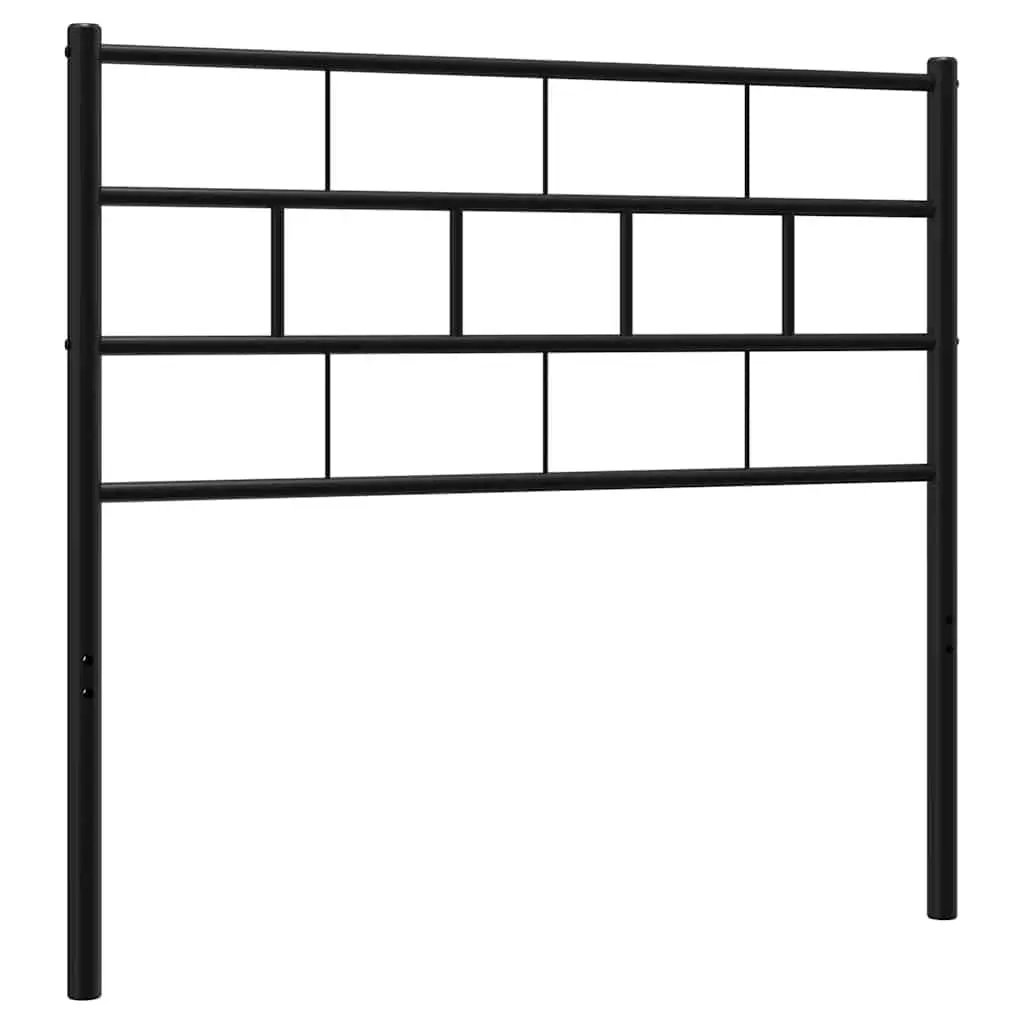 Metal Headboard Black 107cm Bedroom Bed Frame Header Support
