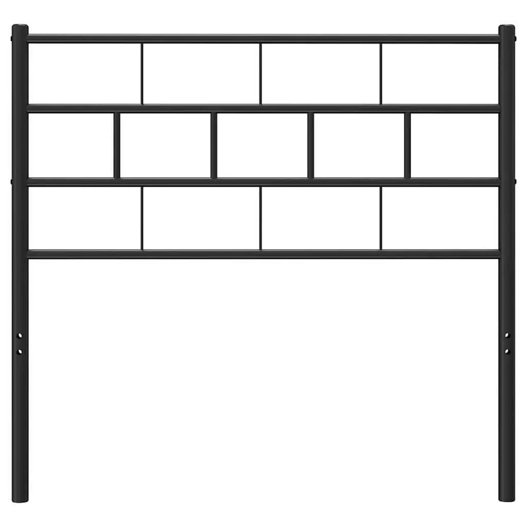Metal Headboard Black 107cm Bedroom Bed Frame Header Support