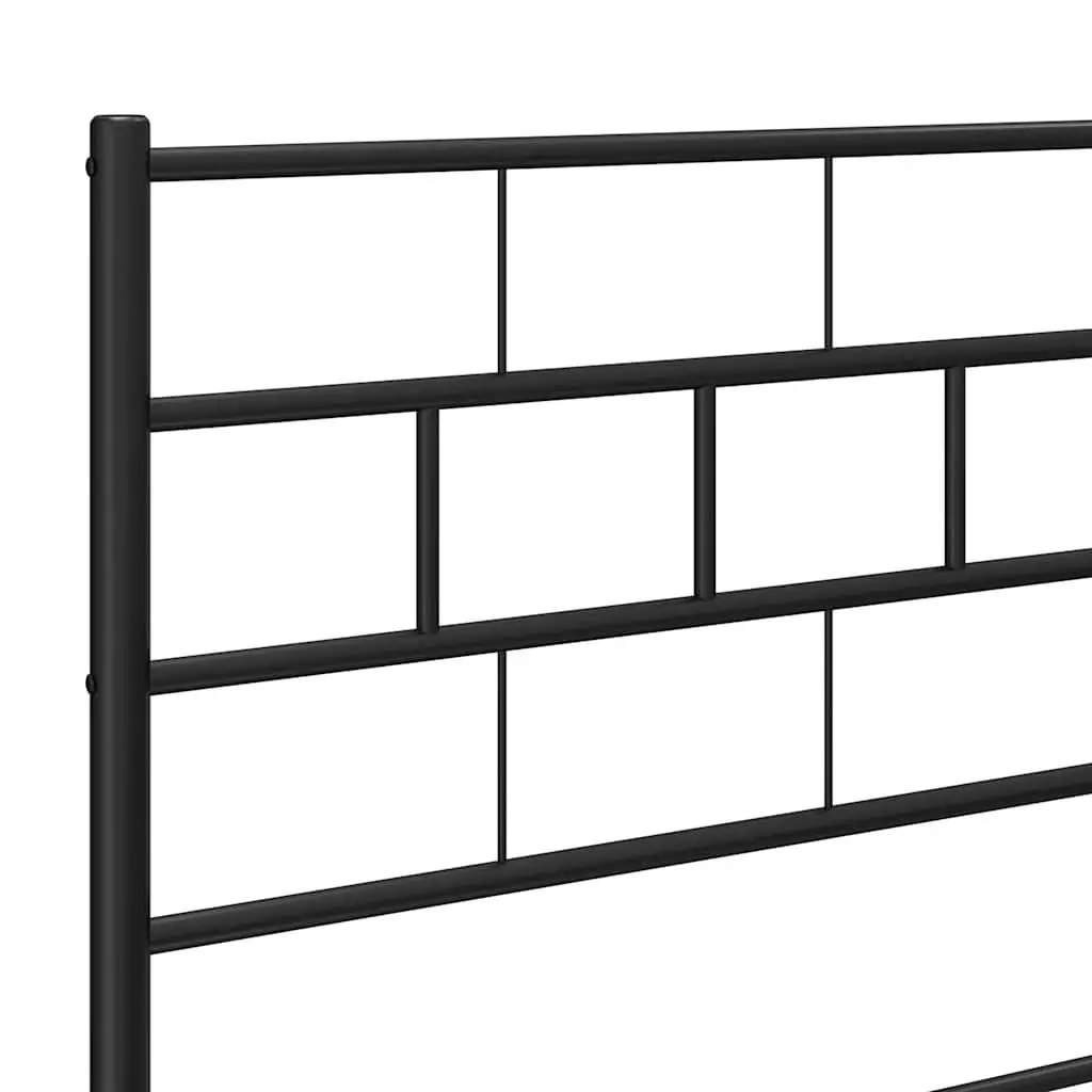 Metal Headboard Black 107cm Bedroom Bed Frame Header Support