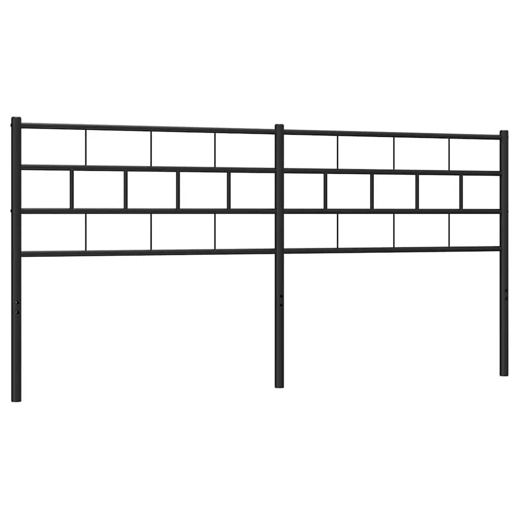 Metal Headboard Black 180cm Bed Frame Header Bedroom Furniture Stylish Design