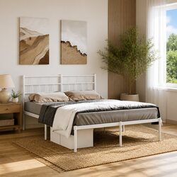 Perfect Fit: Metal Bed Frame 150x200 cm for Any Bedroom