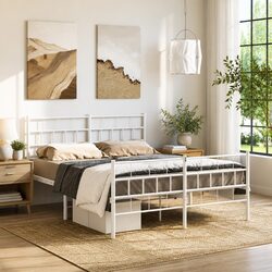 Metal Bed Frame 135x190 cm – Perfect for Any Bedroom