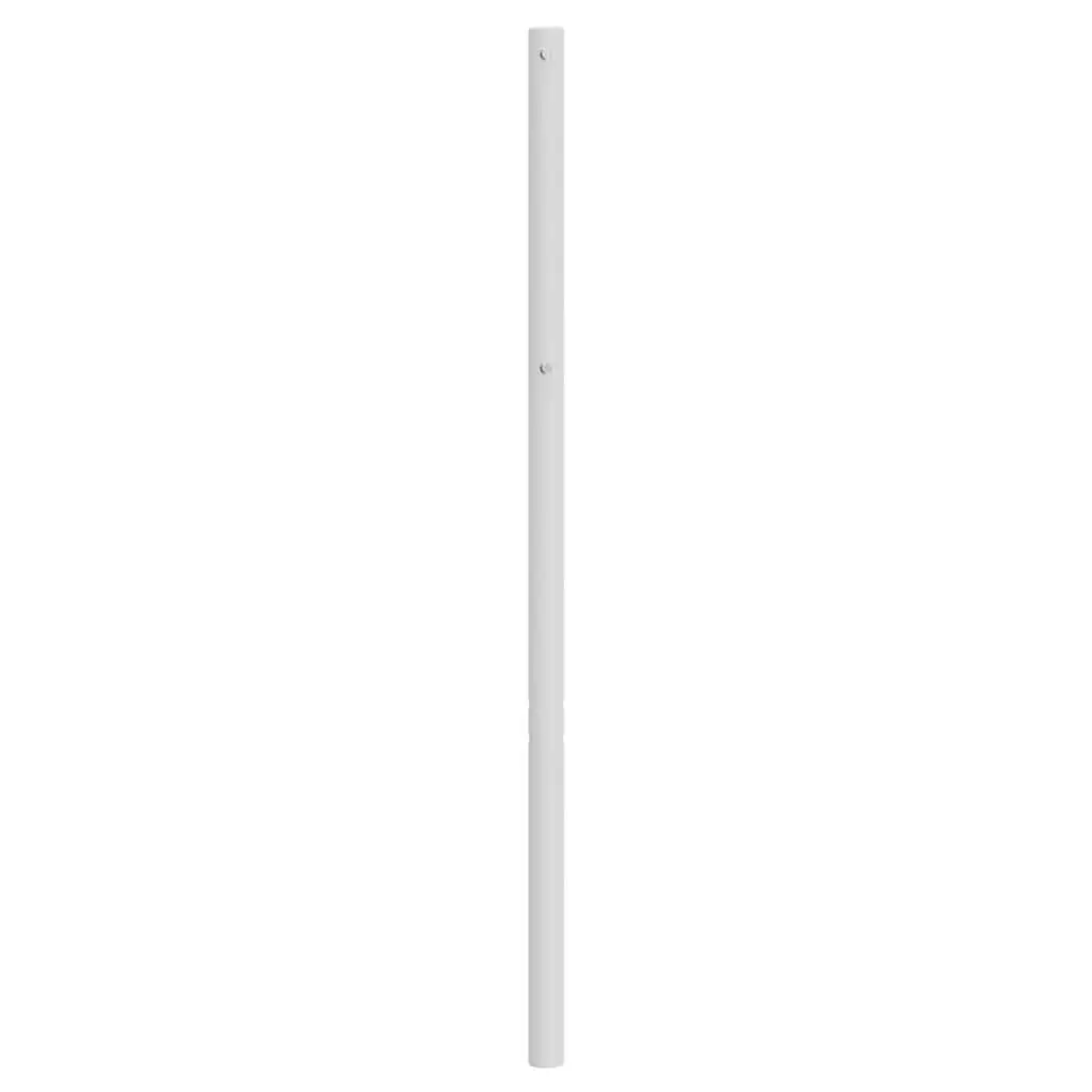 Metal Headboard White 107cm Bed Header Stylish Design Powder-Coated Steel