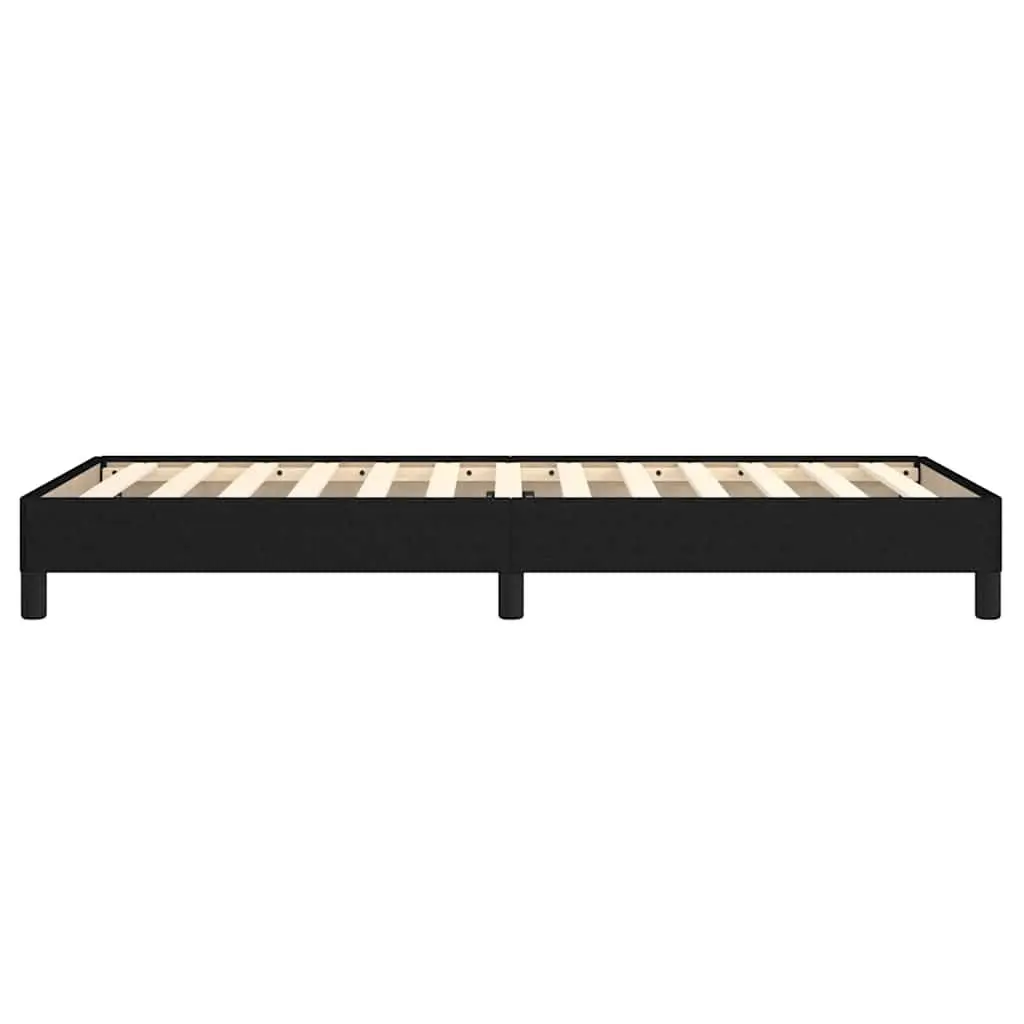 King Single Bed Frame Black Fabric Upholstered Platform Bedroom Furniture