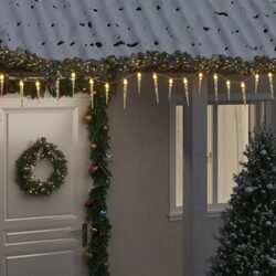 Decorative 10m Christmas Icicle Lights for Indoors and Outdoors