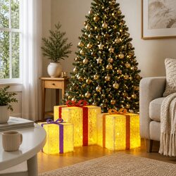 Lighted Christmas Boxes for Any Holiday Setting