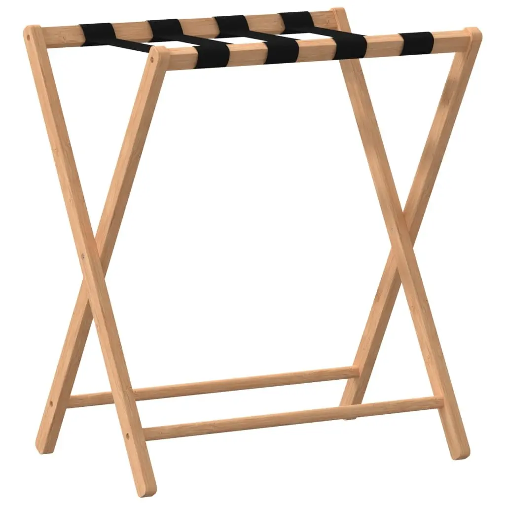 Bamboo Luggage Rack for Home Organization