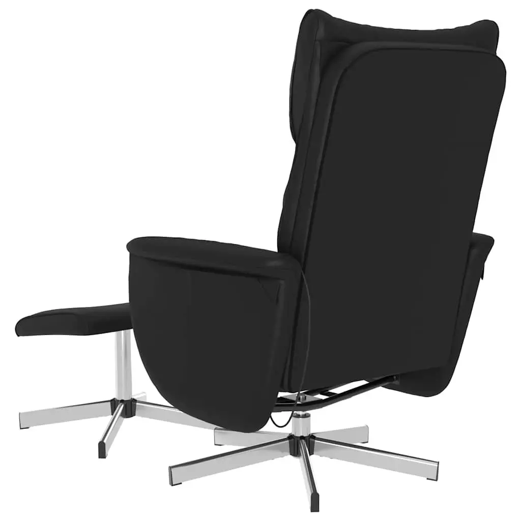 Massage Recliner Chair Faux Leather Armchair Footstool Swivel Vibration Relax