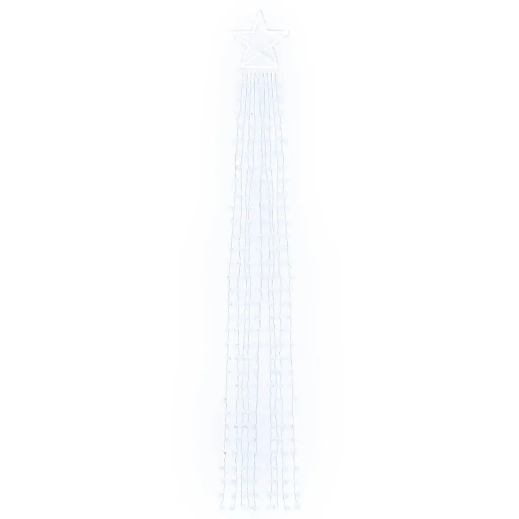 Christmas Tree Light Waterproof 320 LEDs Cold White 8 Modes 375cm Indoor Outdoor