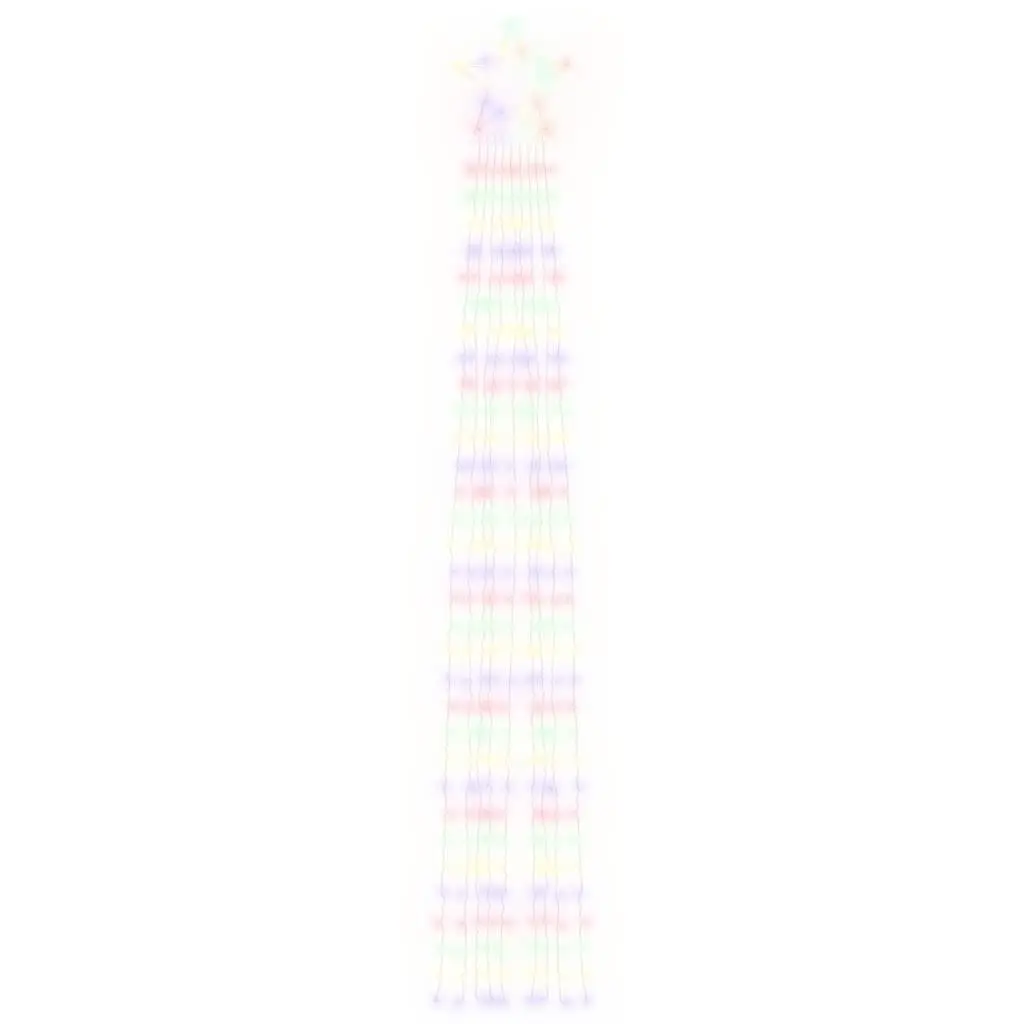 Christmas Tree Light Multicolour 375cm 320 LEDs IP44 Waterproof String