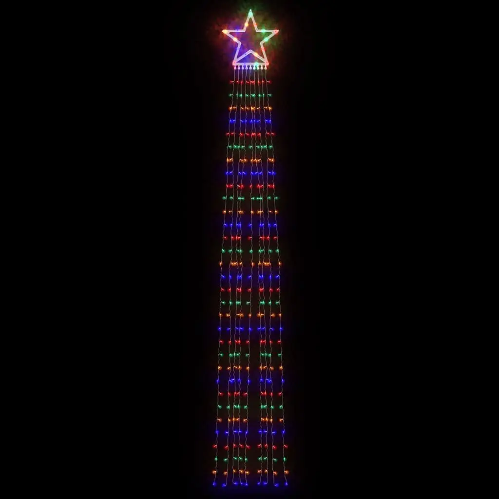 Christmas Tree Light Multicolour 375cm 320 LEDs IP44 Waterproof String
