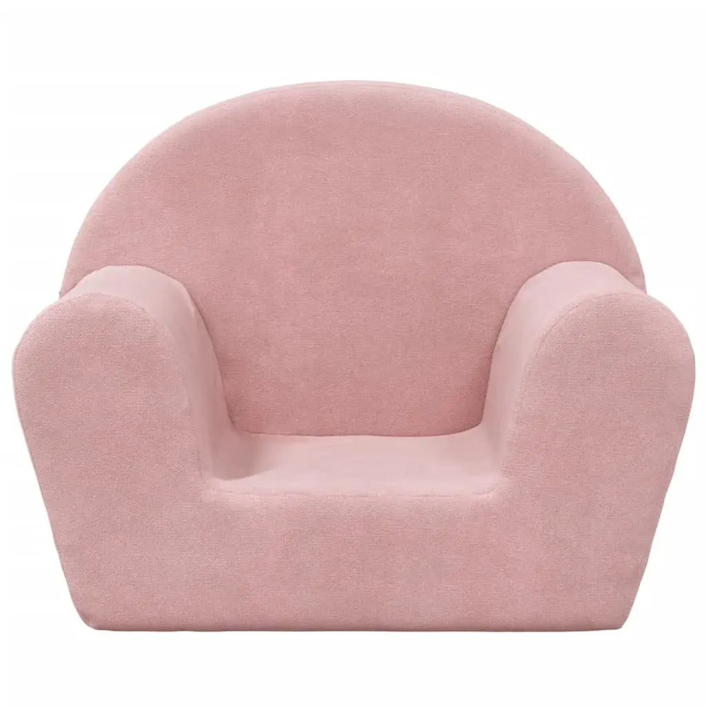 Kids Sofa Soft Plush Pink Removable Washable Cover