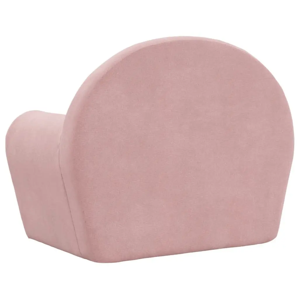 Kids Sofa Soft Plush Pink Removable Washable Cover