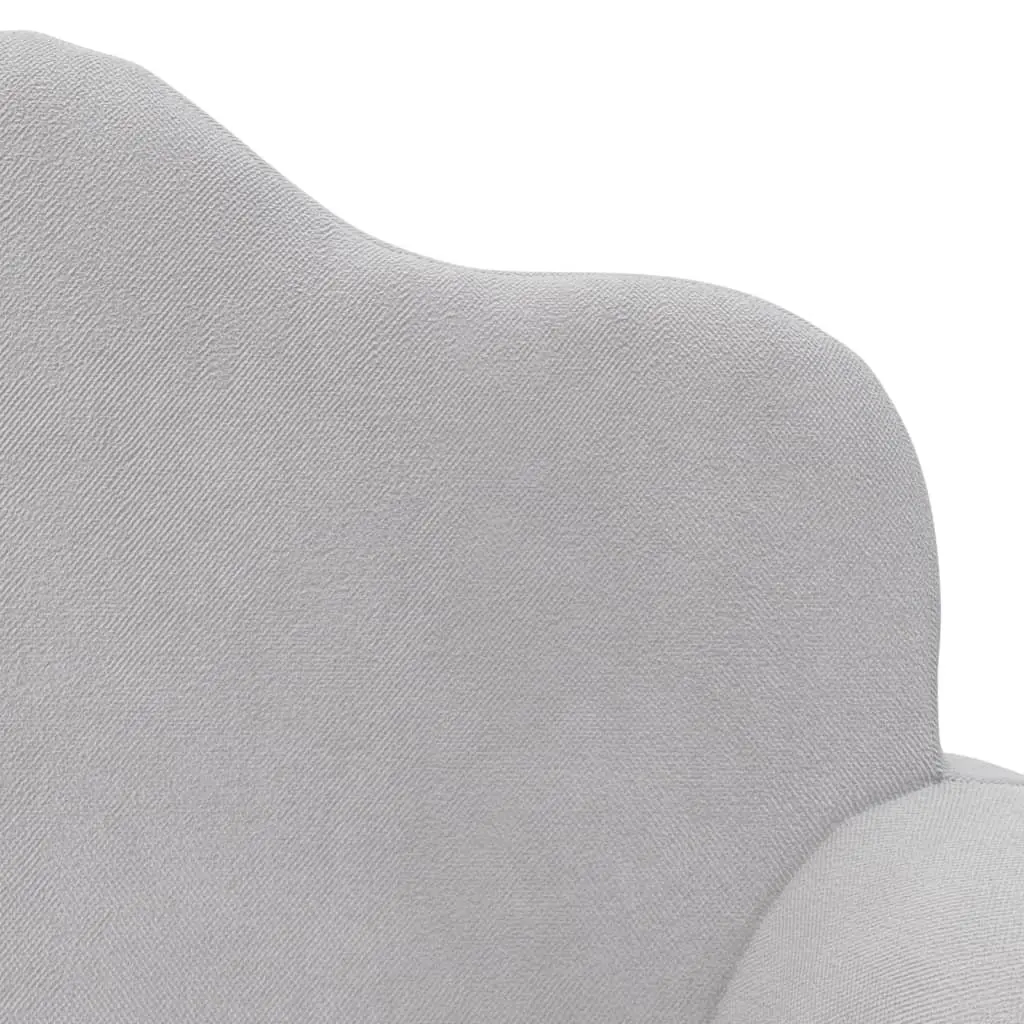 Kids Sofa Bed Fold Out Armchair 2-Seater Soft Plush Light Grey