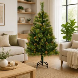 Practical 150cm Hinged Christmas Tree for Your Home