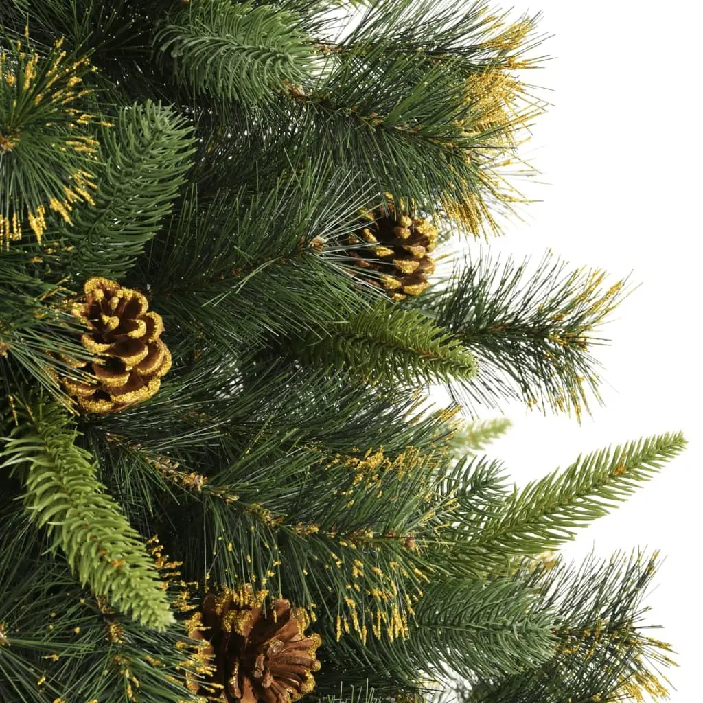 Artificial Christmas Tree Hinged Construction 180cm Green PE Tips Cones