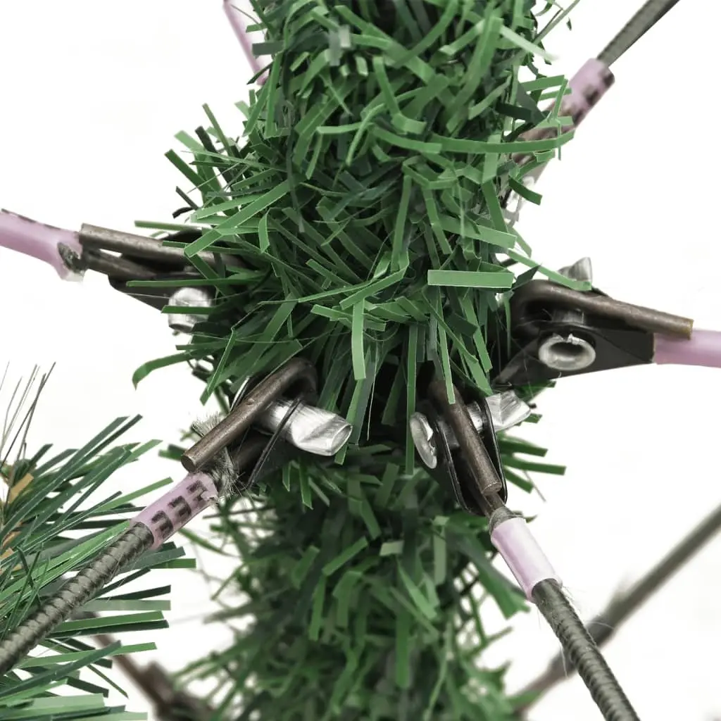 Artificial Christmas Tree Green 180cm Hinged Construction with Berries and Cones