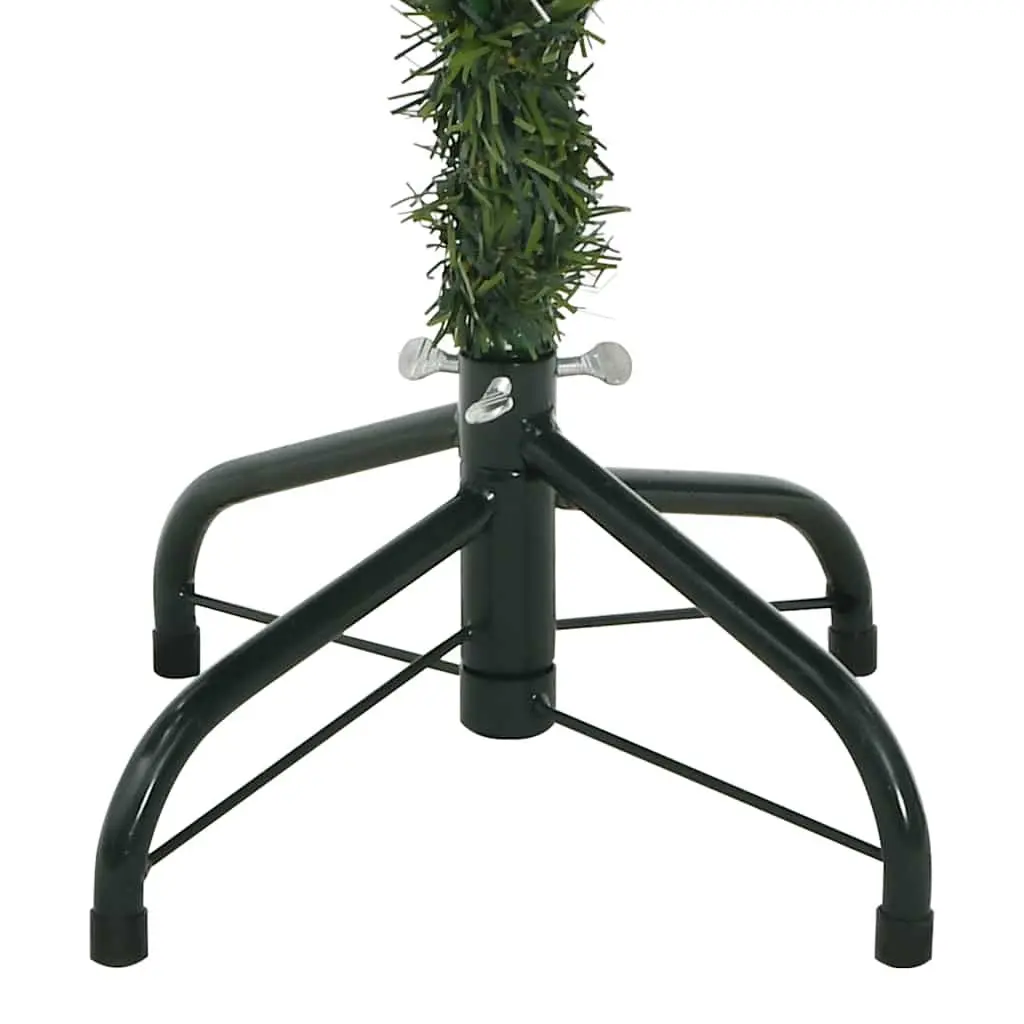 Artificial Christmas Tree 120cm White Hinged with Pine Needles Cones Berries