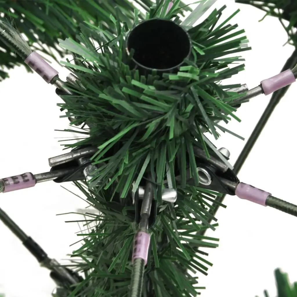 Artificial Hinged Christmas Tree White 150cm with Cones and Berries