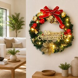 Versatile 30cm Christmas Wreath for Holiday Use