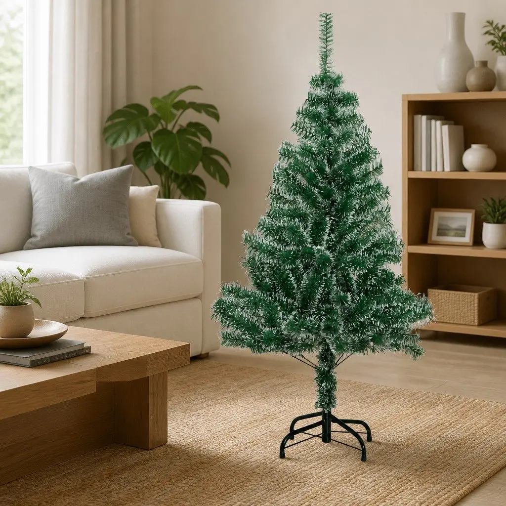 Artificial Christmas Tree Flocked Snow 150cm Green