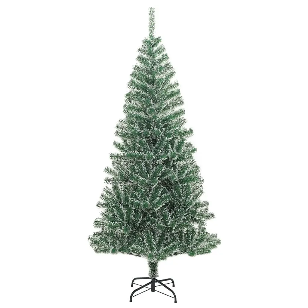 Artificial Christmas Tree 180 cm Flocked Snow Green Realistic Holiday Seasonal