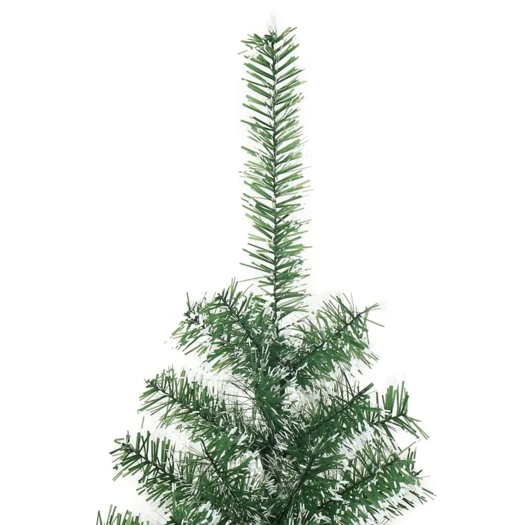 Artificial Christmas Tree 180 cm Flocked Snow Green Realistic Holiday Seasonal