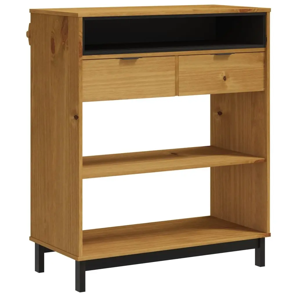 Bar Table Solid Pine Wood Brown 92x45x110cm Sturdy Top with Ample Storage for Kitchen Dining Room Furniture