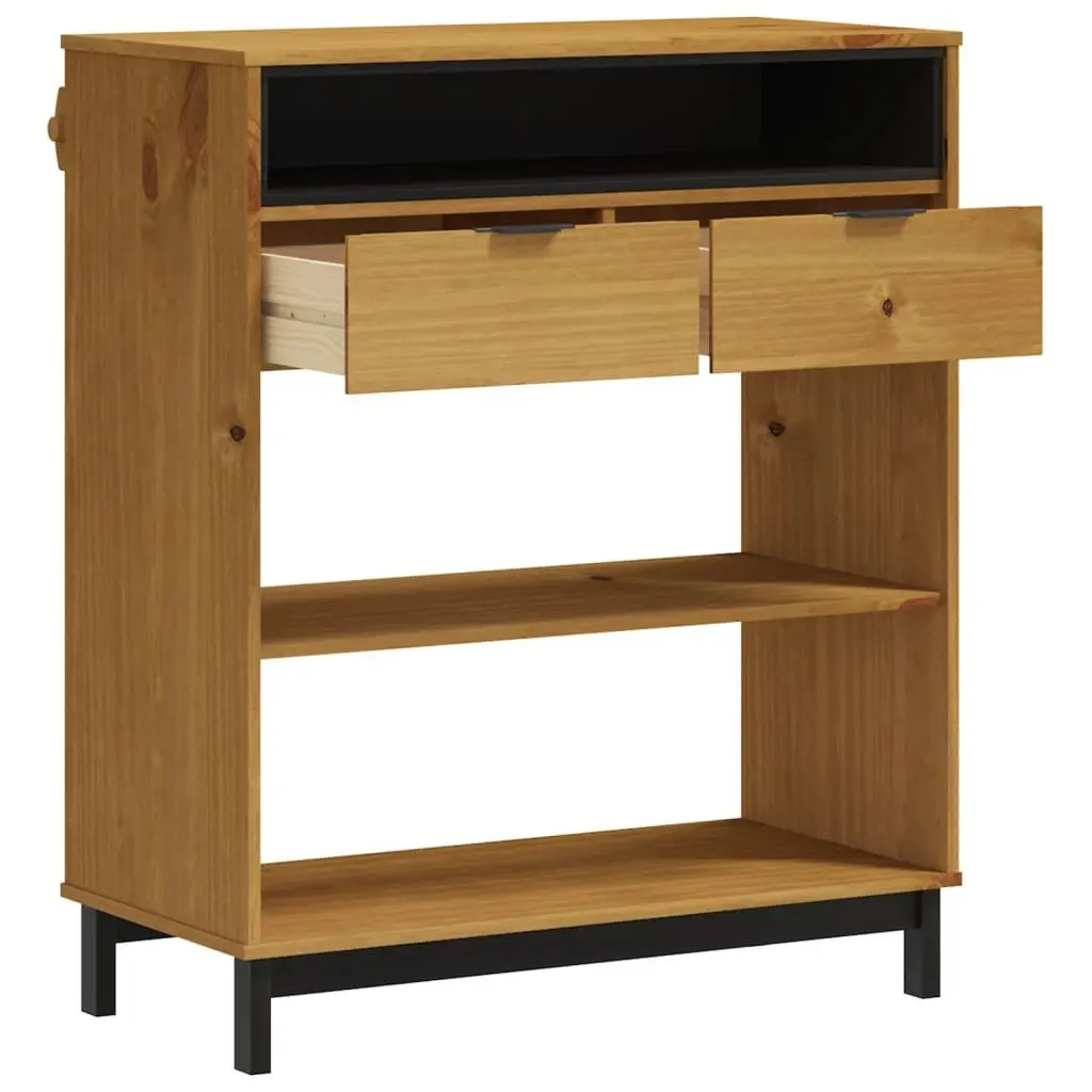Bar Table Solid Pine Wood Brown 92x45x110cm Sturdy Top with Ample Storage for Kitchen Dining Room Furniture