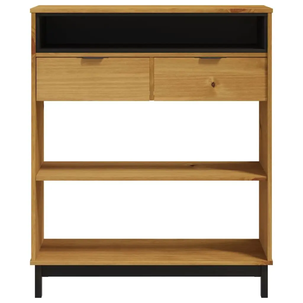 Bar Table Solid Pine Wood Brown 92x45x110cm Sturdy Top with Ample Storage for Kitchen Dining Room Furniture