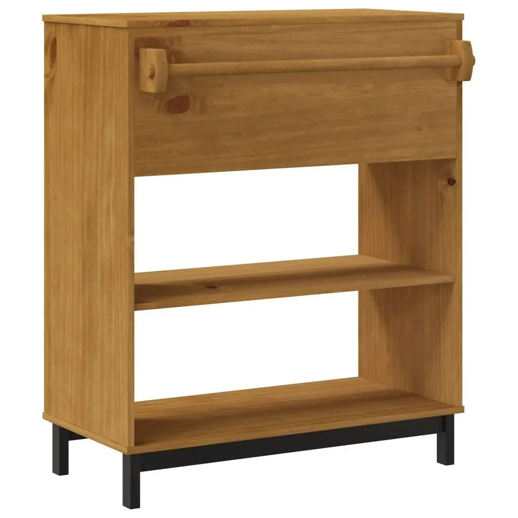 Bar Table Solid Pine Wood Brown 92x45x110cm Sturdy Top with Ample Storage for Kitchen Dining Room Furniture