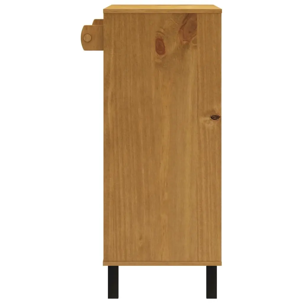 Bar Table Solid Pine Wood Brown 92x45x110cm Sturdy Top with Ample Storage for Kitchen Dining Room Furniture
