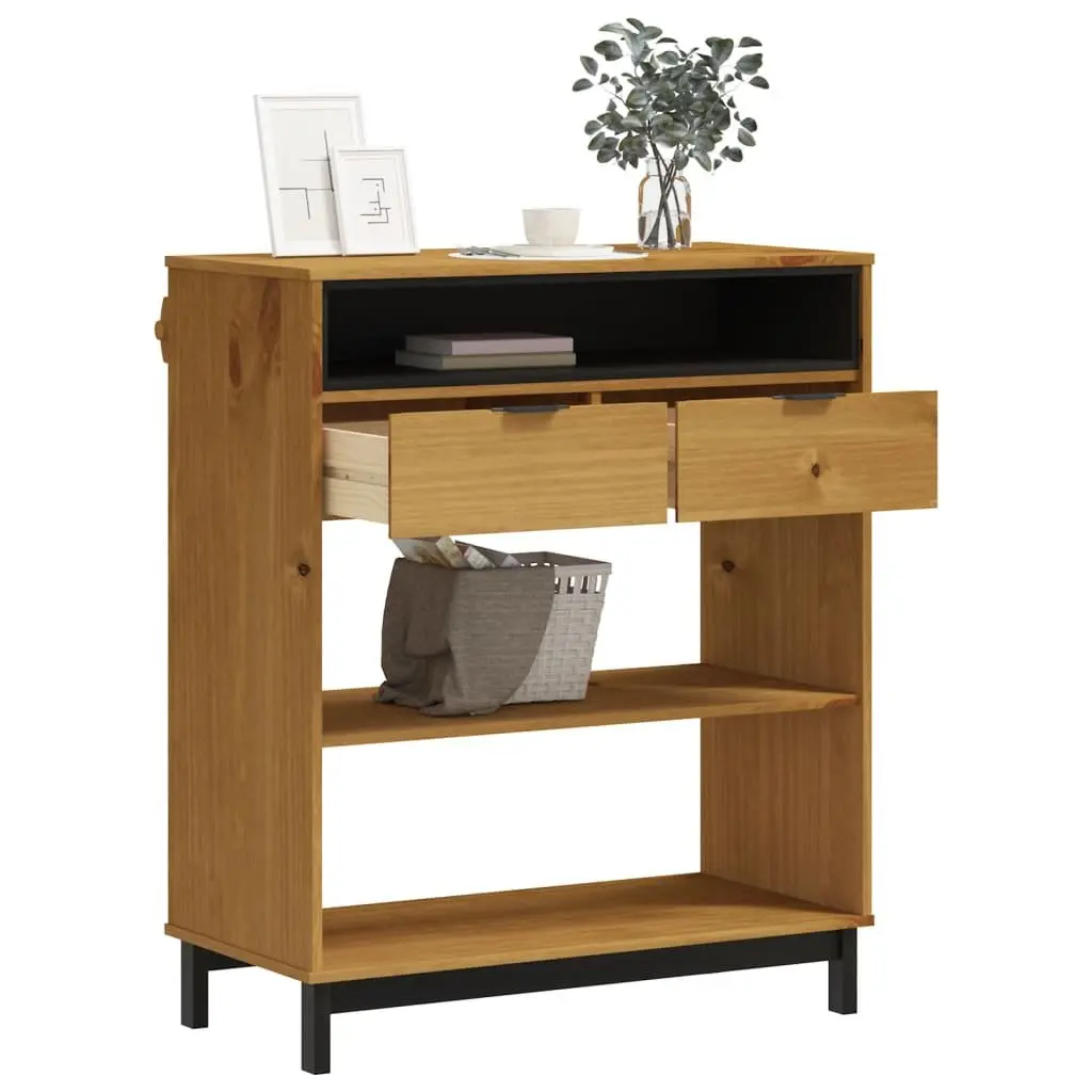 Bar Table Solid Pine Wood Brown 92x45x110cm Sturdy Top with Ample Storage for Kitchen Dining Room Furniture