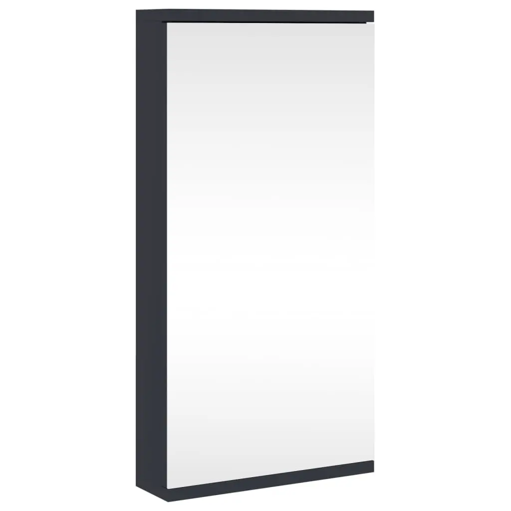 Corner Bathroom Cabinet Engineered Wood 30x24x60cm Grey Wall-Mounted Storage