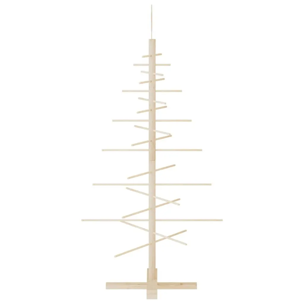 125cm Rustic Wooden Christmas Tree for Festive Spaces