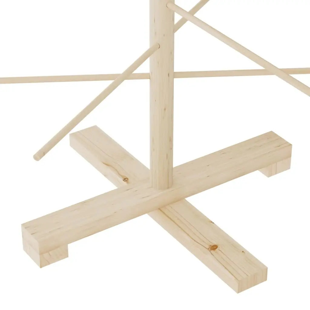 125cm Rustic Wooden Christmas Tree for Festive Spaces