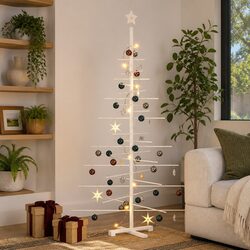 Practical 180cm Wooden Christmas Tree for Any Celebration