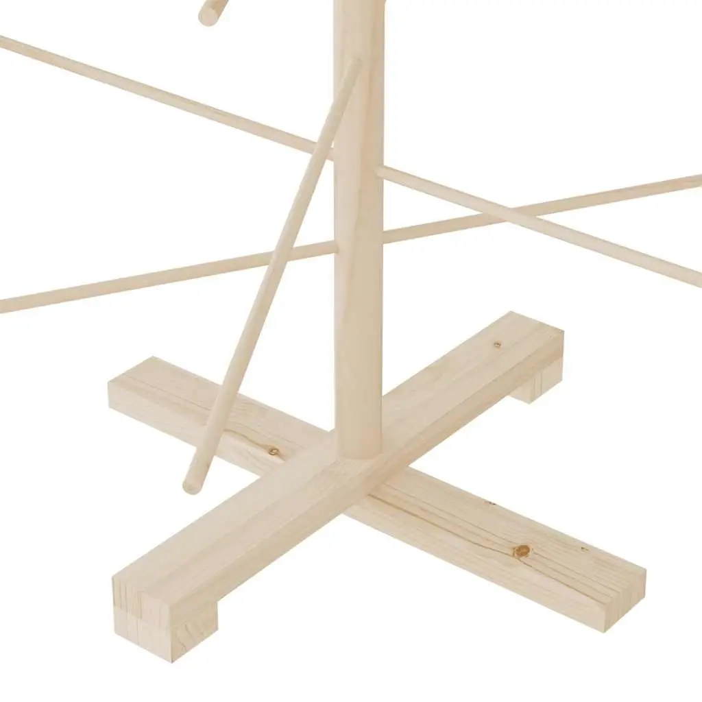 180cm Christmas Tree Decoration Solid Pine Wood Stand Bamboo Branches Rustic Seasonal