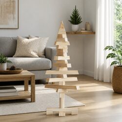 60cm Wooden Christmas Tree for Holiday Decor