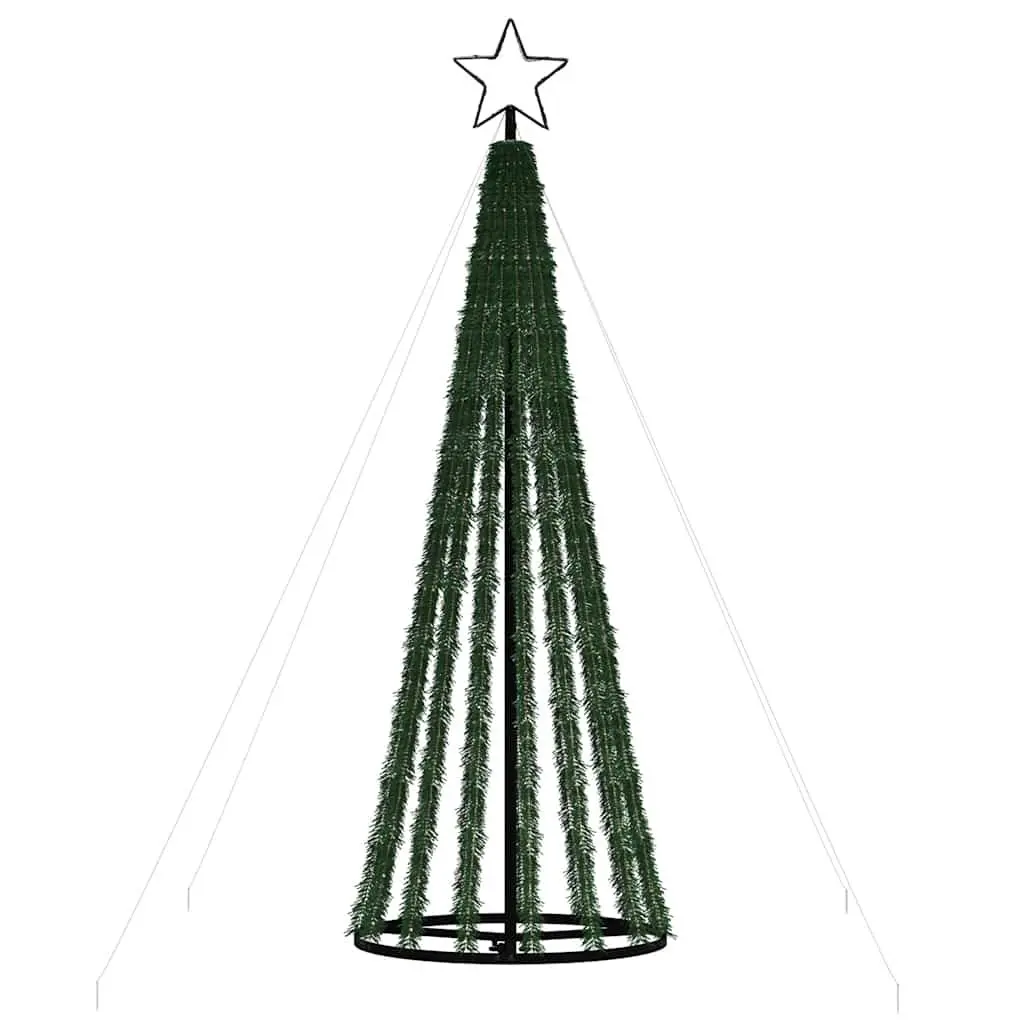 LED Christmas Tree 275 LEDs Cool White 180cm Pre-Lit Xmas Tree Indoor Outdoor
