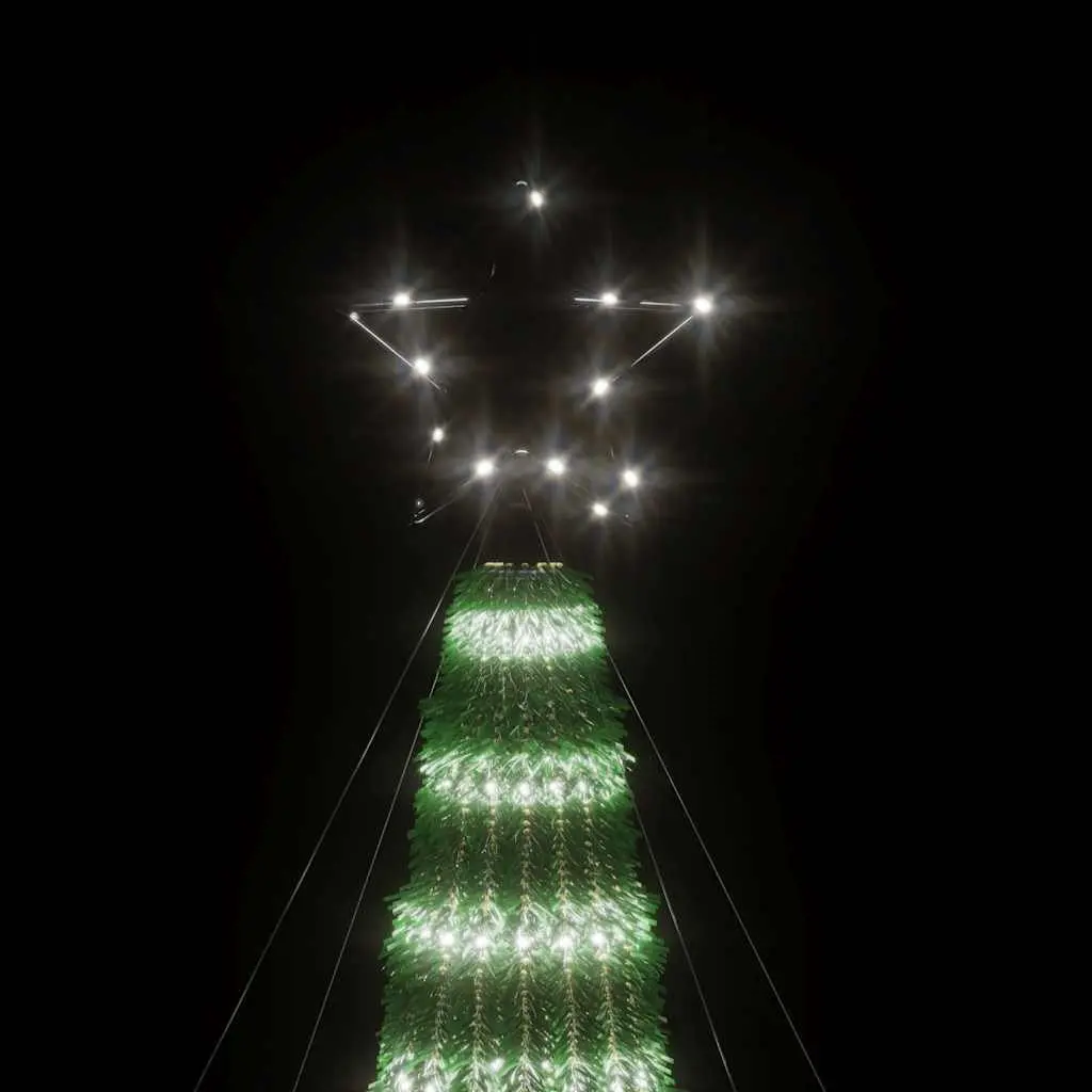 LED Christmas Tree 275 LEDs Cool White 180cm Pre-Lit Xmas Tree Indoor Outdoor