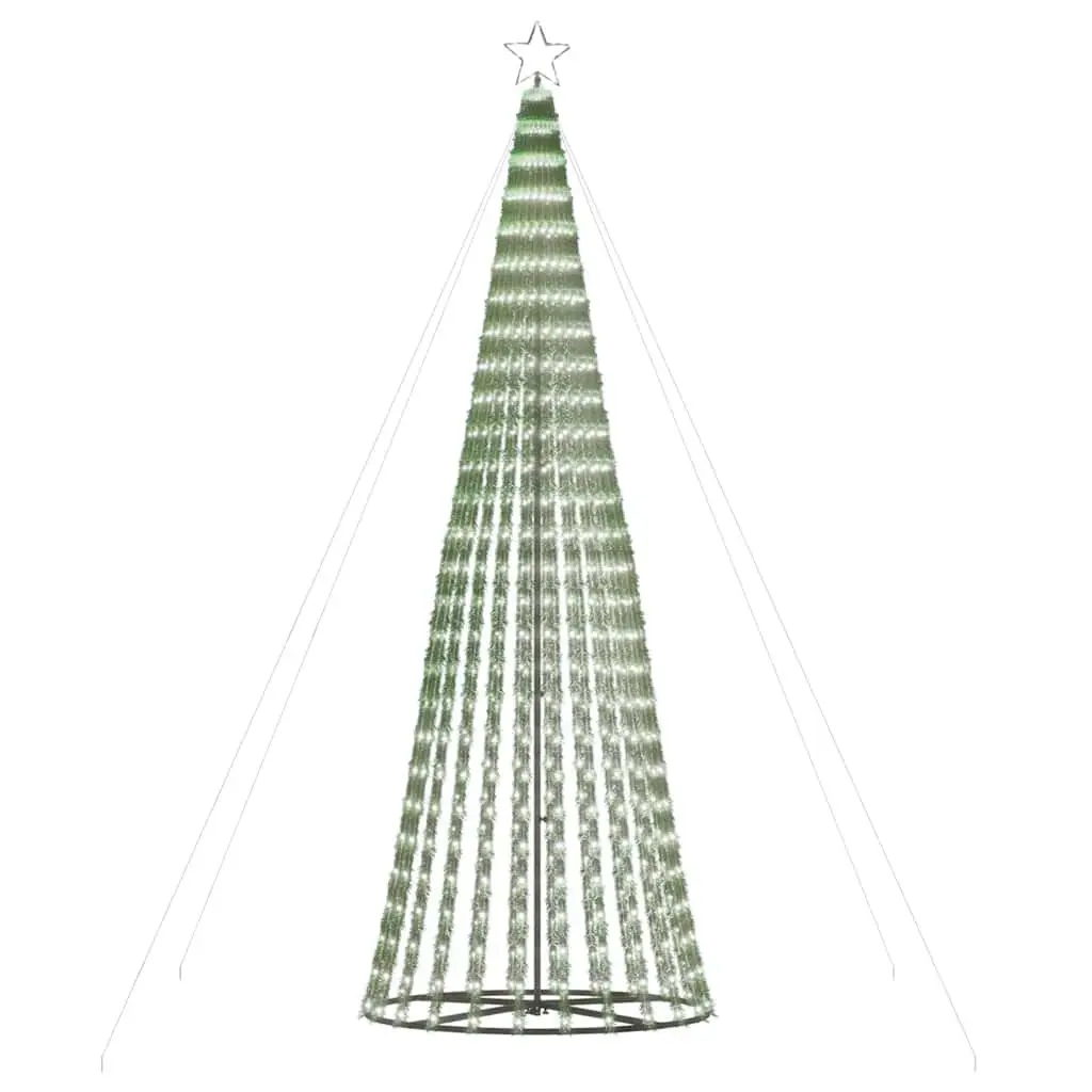 LED Christmas Tree 300cm 688 Cold White Lights 8 Effects Indoor Outdoor