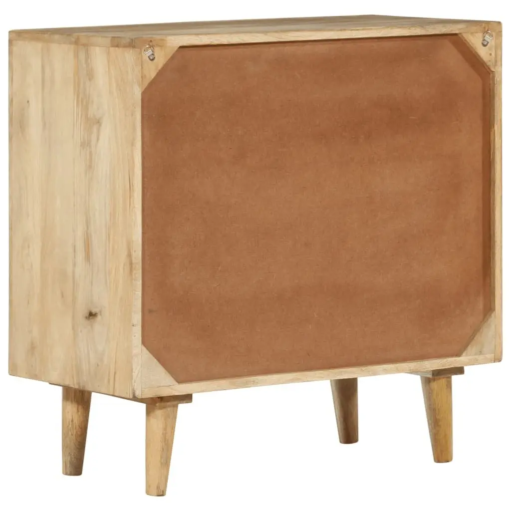 Storage Chest Drawer Cabinet Retro Style 3 Drawers Brown Solid Mango Wood