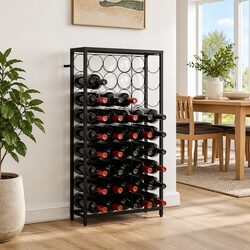 Wall Wine Rack for Home Bars and Kitchens