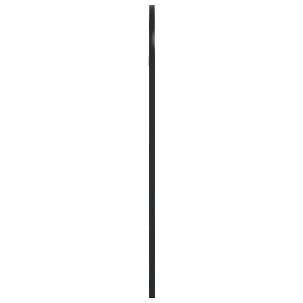 Arch Wall Mirror Iron Frame 40x80 cm Black