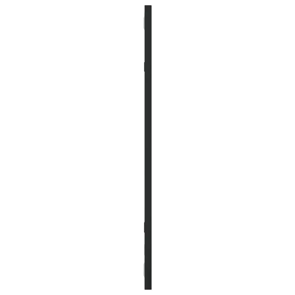Wall Mirror Iron Frame 30x60 cm Black Rectangle Vertical Horizontal Mount